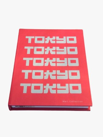 Caixa livro rosa em letras verde - TOKYO