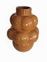 Vaso de cerâmica detalhes de bola, cor terra cota G